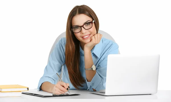 Beautiful woman at office — Stock Photo, Image