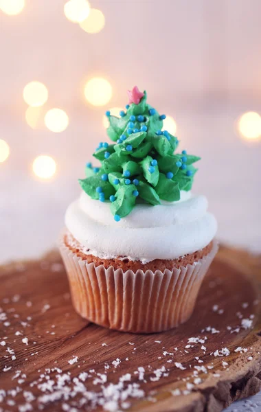 Delicioso cupcake de Navidad — Foto de Stock
