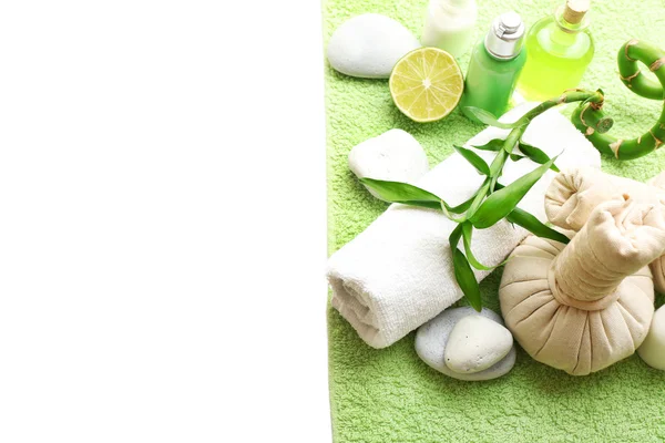 Ontspannende spa set Stockafbeelding