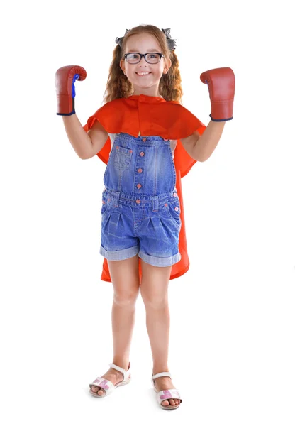 Fancy superhero girl — Stock Photo, Image