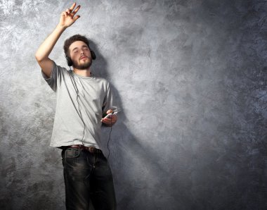 Müzik adam genç sakallı 