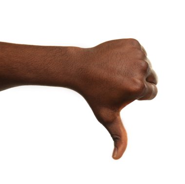 insan eli üzerine beyaz izole