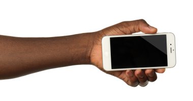 El ele tutuşan cep telefonu