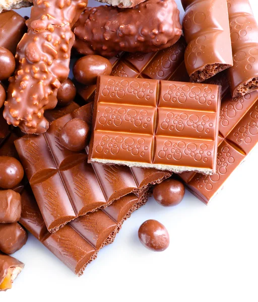 Mezcla de chocolate en la mesa, primer plano — Foto de Stock