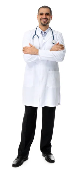 Portrait of a doctor isolated — Stock Photo, Image