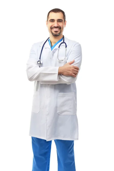 Portrait of a doctor isolated — Stock Photo, Image