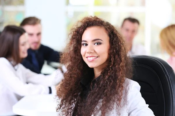 Business woman at meeting — Stock Photo, Image