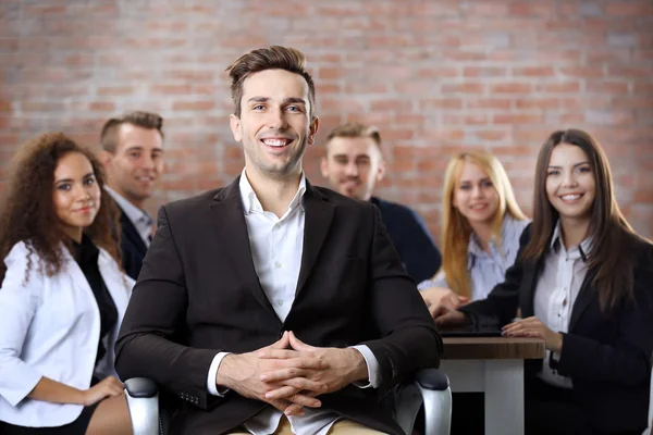 Vergadering in de vergaderzaal — Stockfoto