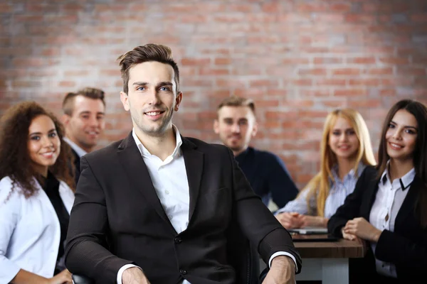 Vergadering in de vergaderzaal — Stockfoto