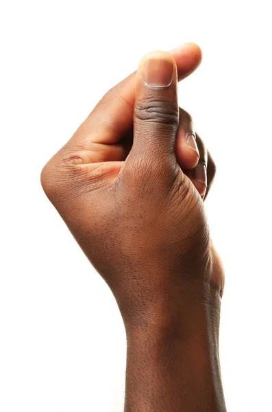 Αρσενικό χέρι που απομονώνονται σε λευκό — 图库照片