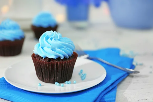 Hermosas magdalenas de chocolate — Foto de Stock