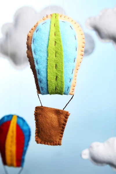 Fleece clouds and balloons — Stock Photo, Image