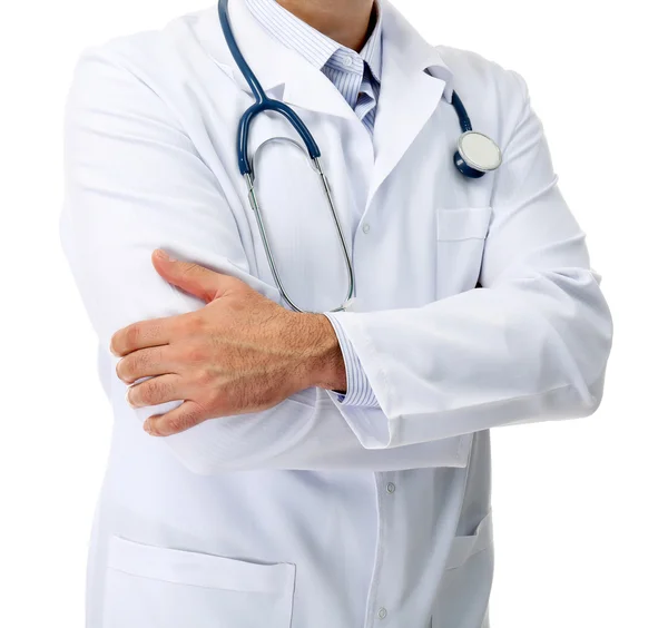 Doctor with crossed hands Stock Photo