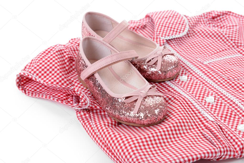 Shiny pink shoes  