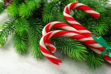 Lolipop şekerler köknar ağacı