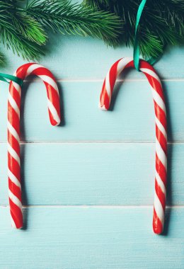 Lolipop şekerler köknar ağacı