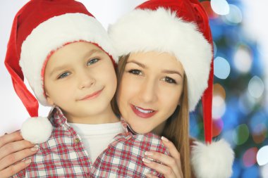 kız ve erkek Noel Oda