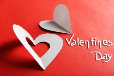 beyaz kağıt Kalpler 