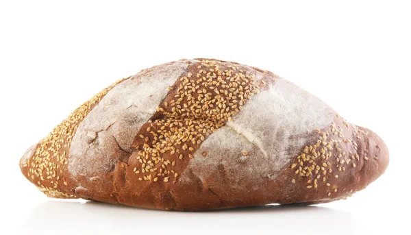 Brød isoleret på hvid - Stock-foto
