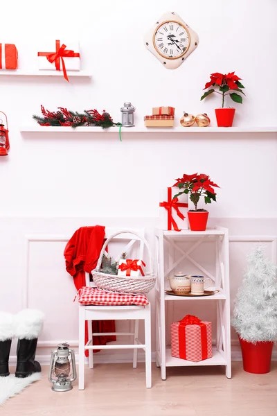 Camera di Natale decorata. — Foto Stock