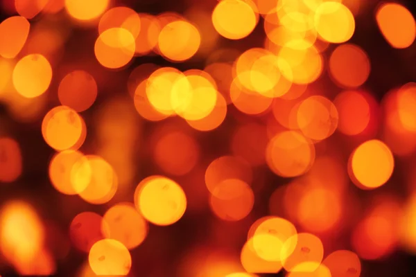 Golden Christmas lights — Stock Photo, Image