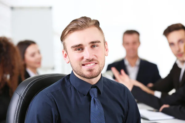 Vergadering in de vergaderzaal — Stockfoto