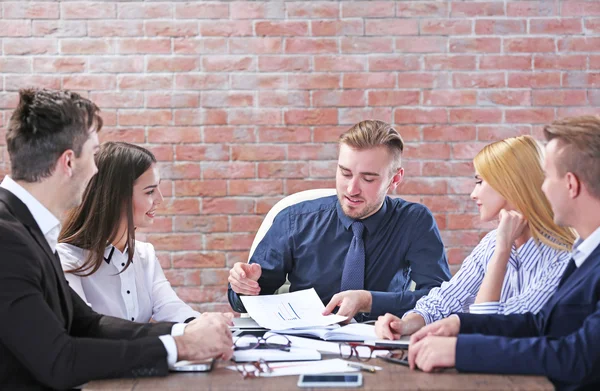 Vergadering in de vergaderzaal — Stockfoto