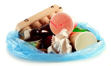 renkli çöp yığını