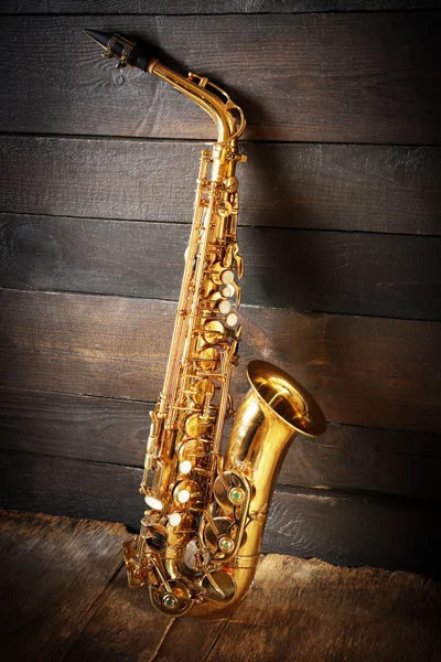 Beautiful golden saxophone — Stock Photo, Image