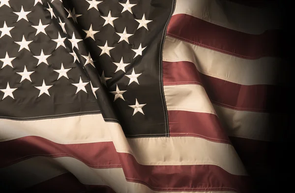 Ondeando bandera americana — Foto de Stock