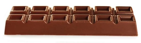 Lekkere chocoladereep geïsoleerd op witte achtergrond — Stockfoto