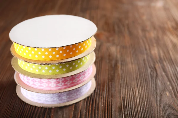 Spools of color ribbons — Stock Photo, Image