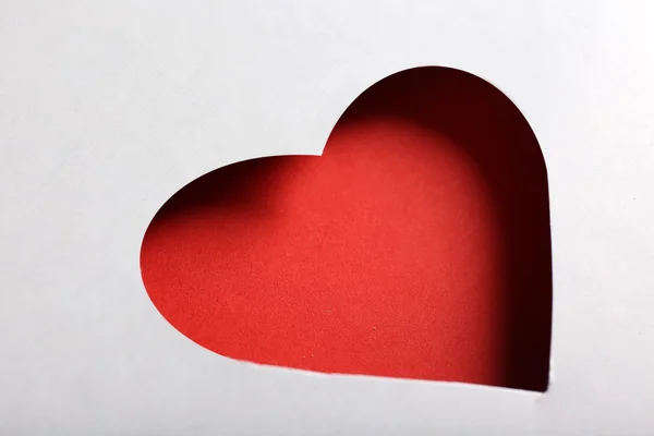 Cut out paper heart Stock Image