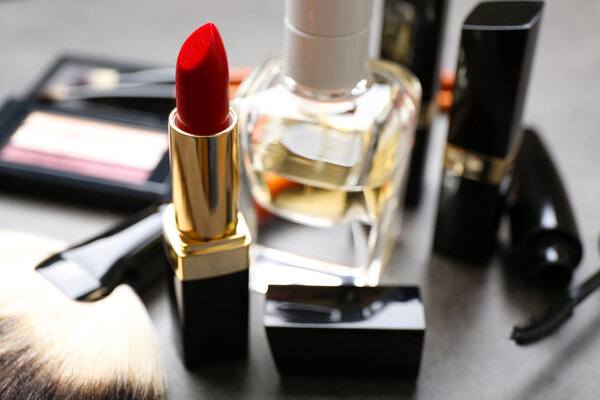 collection of fashion cosmetics