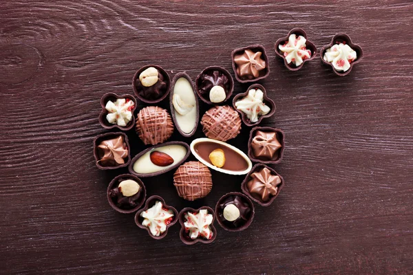 Leckere Schokoladenbonbons — Stockfoto