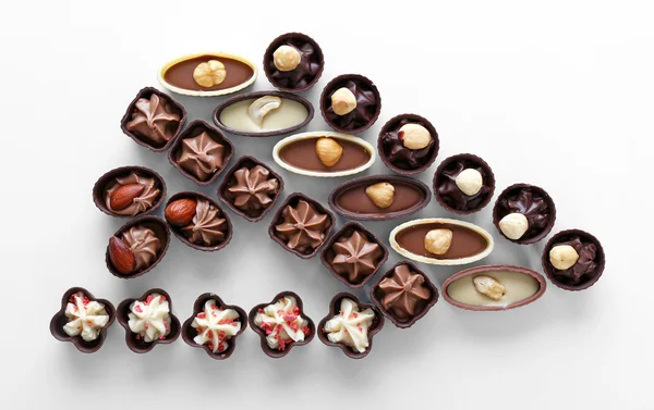 Composição de doces de chocolate — Fotografia de Stock