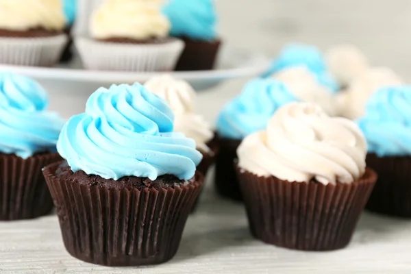 Deliciosos cupcakes coloridos — Fotografia de Stock