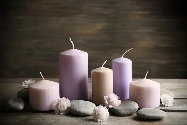 Set Spa con candele — Foto Stock