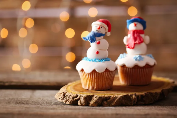 Belos cupcakes de Natal — Fotografia de Stock