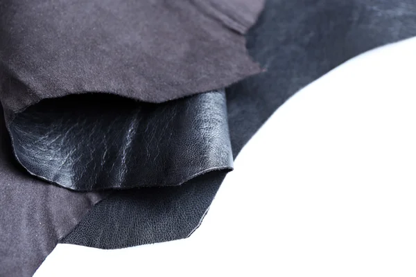 Leather front and wrong side texture — Stock Photo, Image