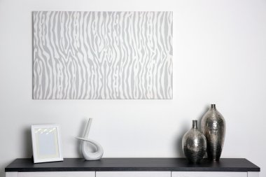 Vazo ile soyut resim 