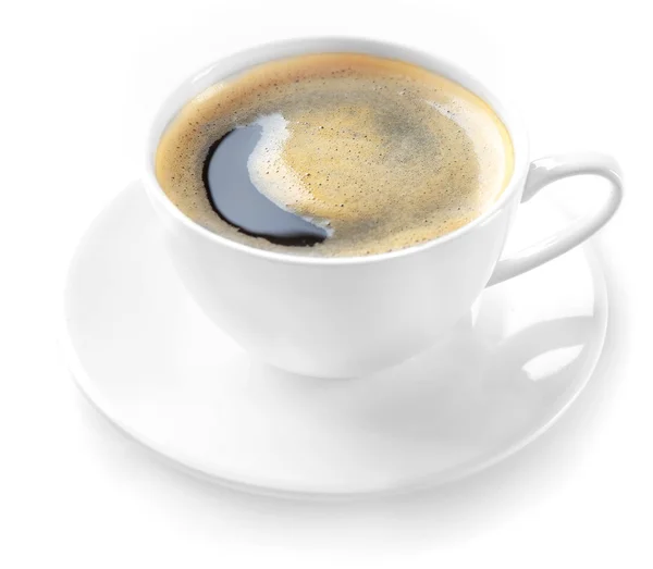 Νόστιμο καφέ, που απομονώνονται σε λευκό — Φωτογραφία Αρχείου