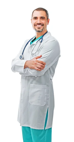 Portret van een arts geïsoleerd — Stockfoto