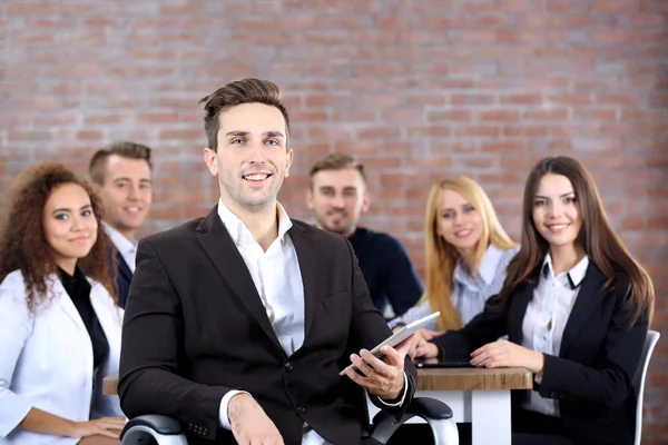 Vergadering in de vergaderzaal — Stockfoto