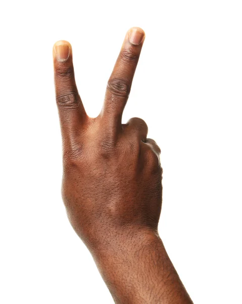 Mano humana mostrando gesto — Foto de Stock