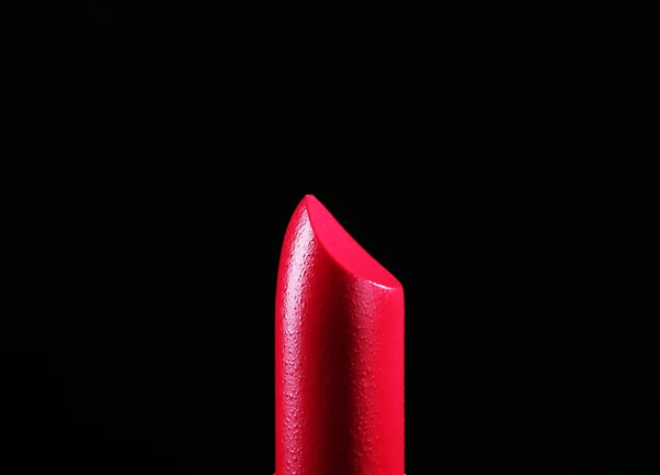 Batom vermelho em preto — Fotografia de Stock