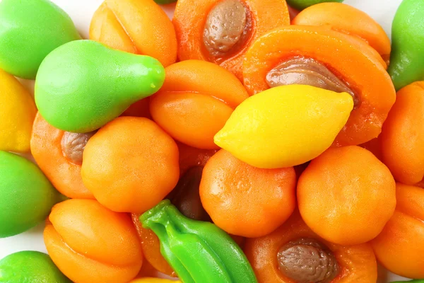 Ovocné želé bonbóny closeup — Stock fotografie
