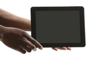 tablet ile erkek el