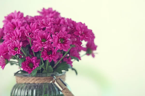 Beautiful flowers in vase — Stock Photo, Image