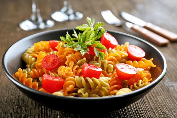 Delizioso piatto di maccheroni — Foto Stock